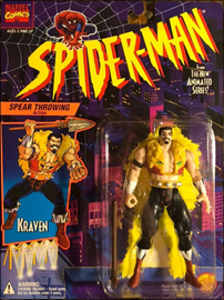 Kraven - Spear Throwing Action / Spider-Man: The Animated Series - Toy Biz 1994