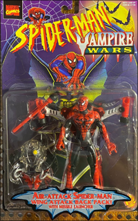 Air-attack Spider-Man - Wing Attack Back Pack! (with Missile Launcher) | Toy Biz 1996 image
