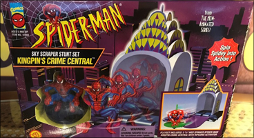 Sky Scraper Stunt Set - Crime Central Web-Spinner Spidey | Toy Biz 1994 image