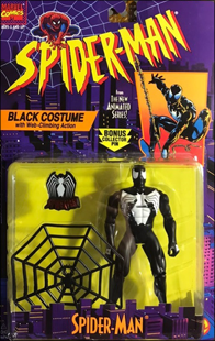 Spider-Man Black Costume with Web-Climbing Action | Spider-Man: The Animated Series - Toy Biz 1994 image