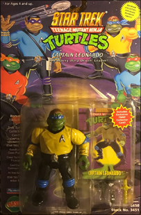 Captain Leonardo - The Wacky Warp Drivin' Leader! | Teenage Mutant Ninja Turtles (Star Trek) - Playmates Toys 1994 image
