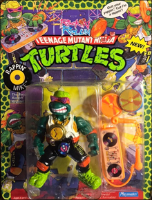 Rappin' Mike - The Record Rappin' Reptile! | Teenage Mutant Ninja Turtles (Rock'n Rollin) - Playmates Toys 1988 image