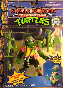 Sewer-Cyclin' Raph - The Beach Bikin' Battle Boy! | Teenage Mutant Ninja Turtles (Ninja Power) - Playmates Toys 1988 image