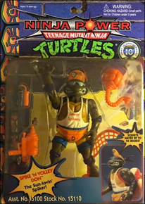 Spike 'n Volley Don - The Sun-lovin' Spiker! | Teenage Mutant Ninja Turtles (Ninja Power) - Playmates Toys 1988 image