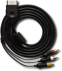 Композитный AV кабель - оригинал (б/у) для Microsoft XBOX