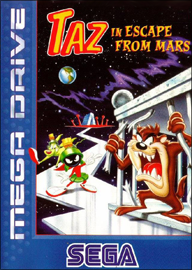 Taz in Escape from Mars (Sega Mega Drive) (PAL) cover