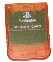 Карта памяти - Orange Crystal (б/у) для Sony PlayStation 1
