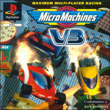 Micro Machines V3 (Sony PlayStation 1) (PAL) cover