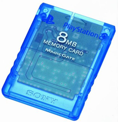 Карта памяти 8MB - Crystal Blue (б/у) для Sony PlayStation 2