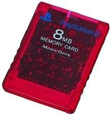 Карта памяти 8MB - красная (б/у) для Sony PlayStation 2