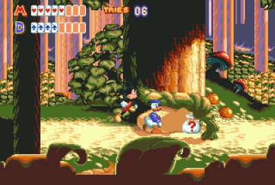 World of Illusion Starring Mickey Mouse and Donald Duck (Sega Mega Drive) скриншот-1
