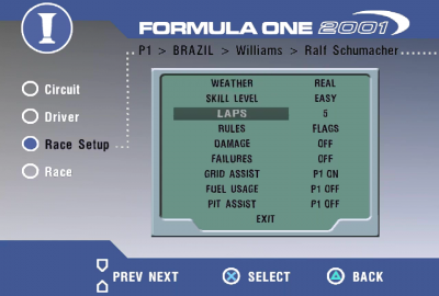 Formula One 2001 (PS1) скриншот-1