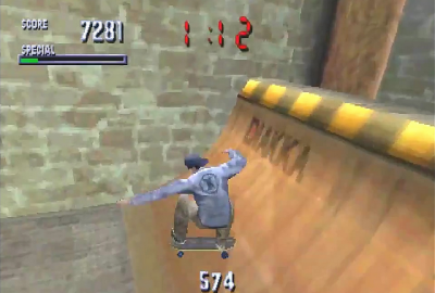 Tony Hawk's Skateboarding (PS1) скриншот-1