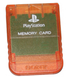 Карта памяти - Orange Crystal (б/у) для Sony PlayStation 1